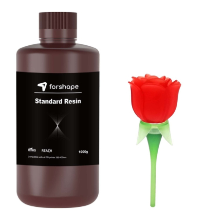 Forshape Premium Red Translucent Resin - 1Kg