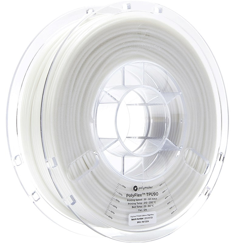 Polyflex TPU90 Blanc - 2.85mm - 750 g