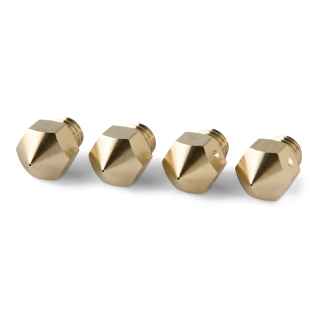 Set of 4 MK8 0.4 mm brass nozzles