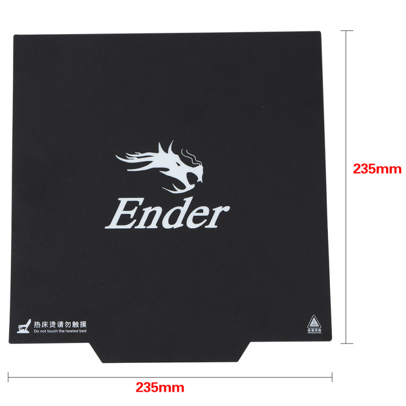 Dimensions plateau flexible magnétique - Creality Ender 3 - 235x235 mm