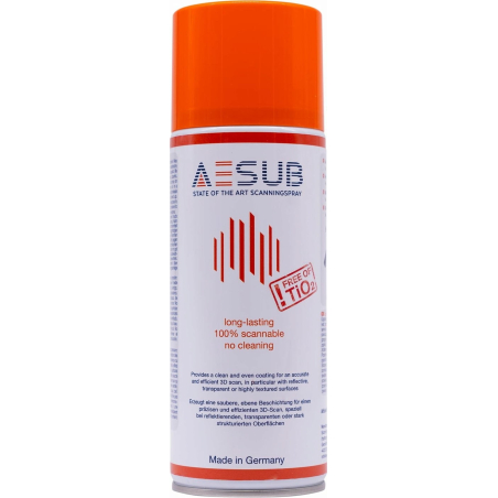 AESUB Orange - 12-hour temporary spray for 3D scanners