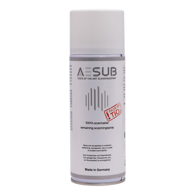 EASUB White - Spray permanent pour scanner 3D