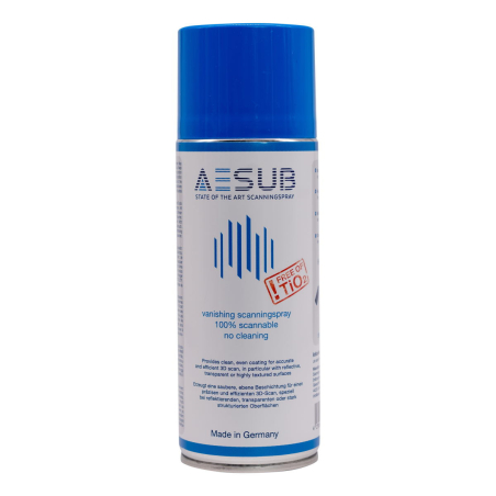 AESUB Blue - 4-hour temporary spray for 3D scanners