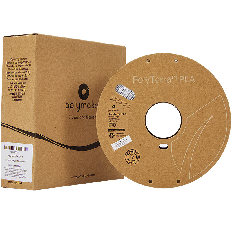 PolyTerra PLA Blanc Marbre (Marble White) - 1.75mm - 1 kg