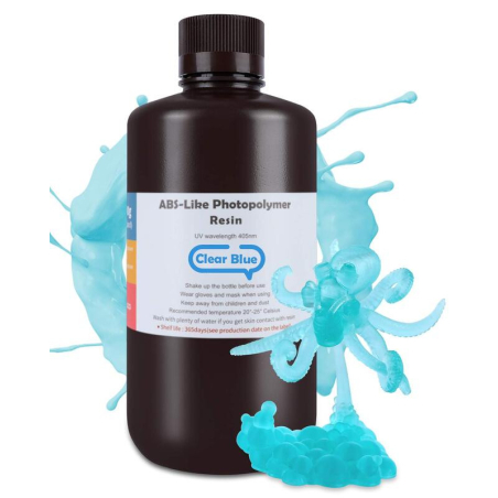 Resin ABS-like Translucent Blue Elegoo - 1000 ml