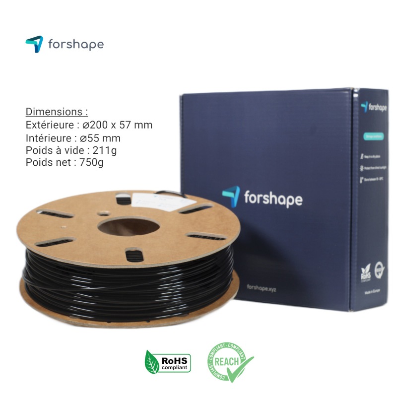 PLA Rouge Forshape Premium - 2.85mm - 750g