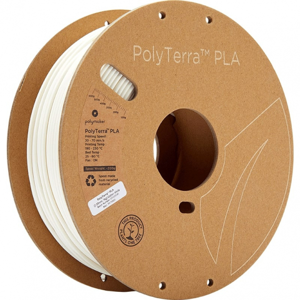 PolyTerra PLA White cotton - 2.85mm - 1 kg