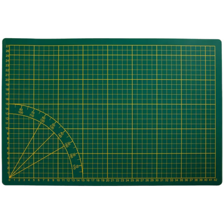 Self-constituting cutting mat