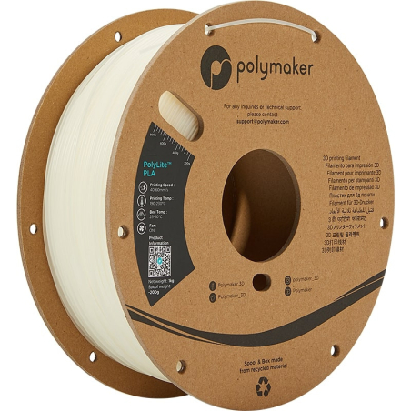 PolyLite PLA Natural - 1.75mm - 1 kg