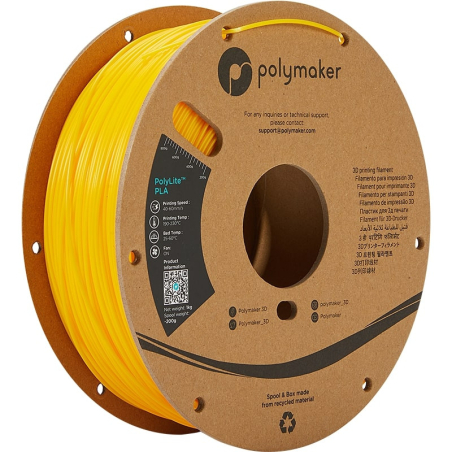 PolyLite PLA Yellow - 1.75mm - 1 kg