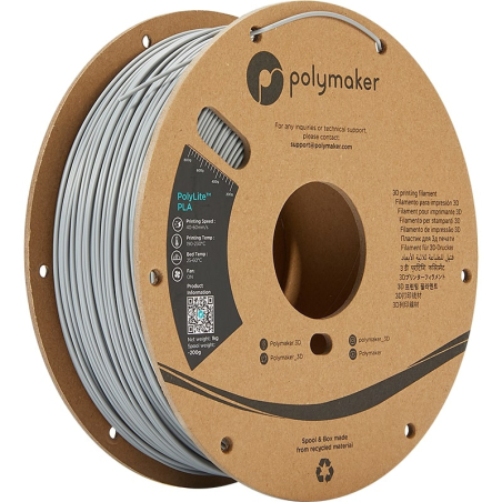 PolyLite PLA Grey - 1.75mm - 1 kg