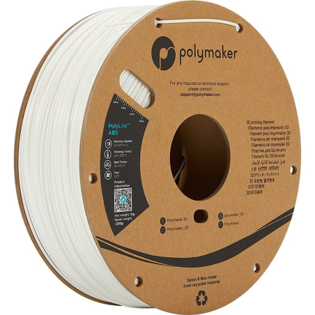 PolyLite ABS White - 1.75mm - 1 kg