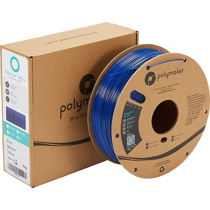 Emballage PolyLite PETG Bleu - 2.85mm - 1 kg