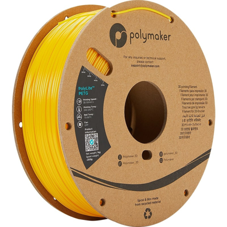 PolyLite PETG Yellow - 1.75mm - 1 kg