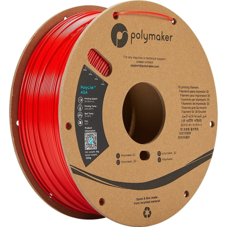 PolyLite ASA Red - 1.75mm - 1 kg