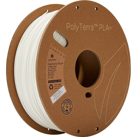 PolyTerra PLA+ White - 1.75mm - 1 kg