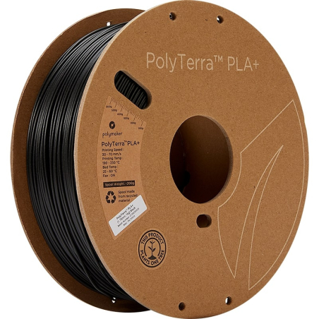 PolyTerra PLA+ Black - 1.75mm - 1 kg