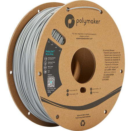 PolyLite PLA Pro Grey - 1.75mm - 1 kg