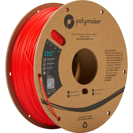 PolyLite PLA Pro Red - 1.75mm - 1 kg