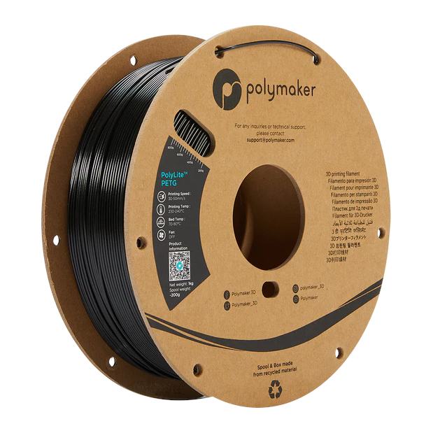 PolyLite PETG Black - 1.75mm - 1 kg