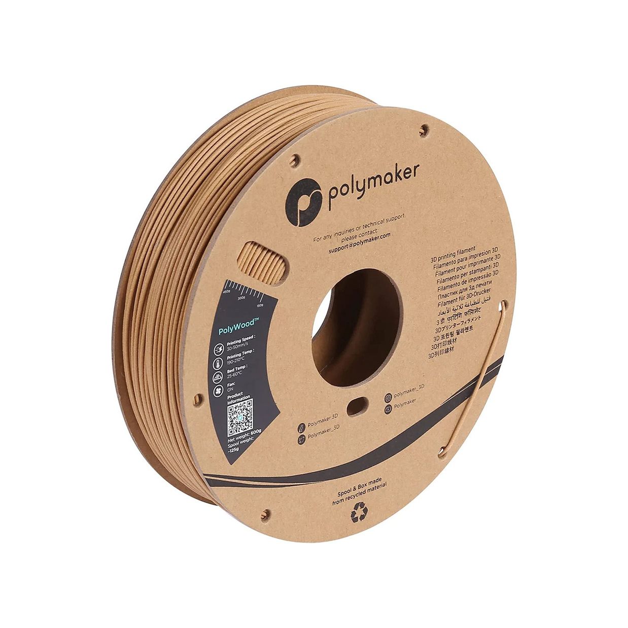 Polywood PLA Imitation wood - 1.75mm - 600 g