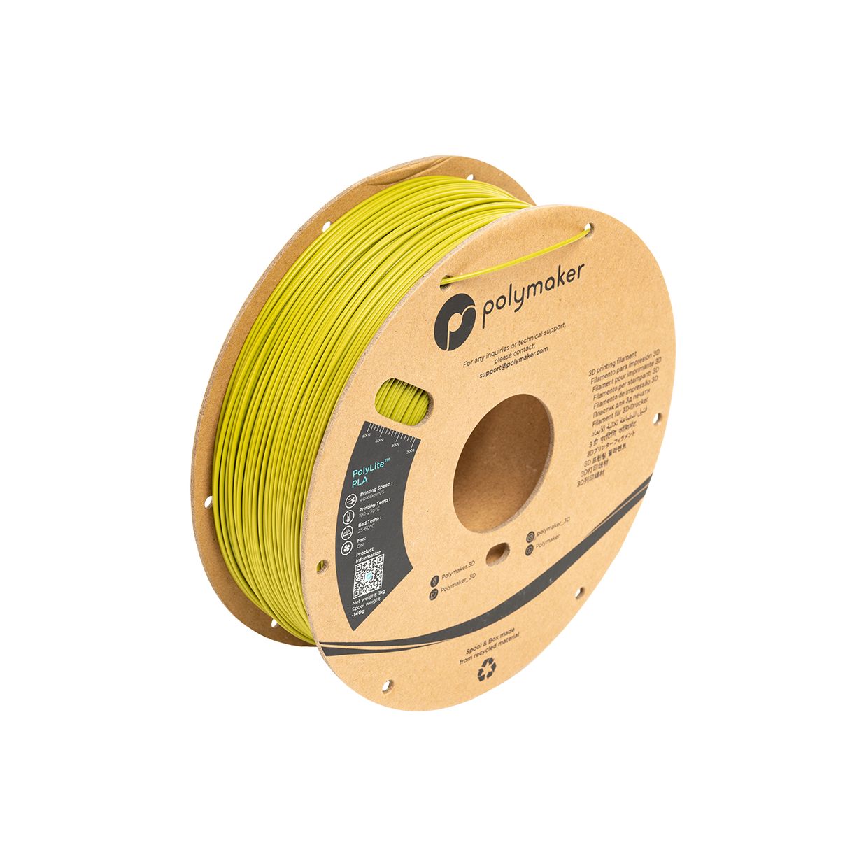 PolyLite PLA Olive Green - 1.75mm - 1 kg