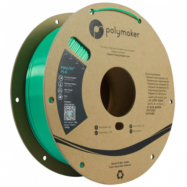 Polylite Silk PLA Green - 1.75mm - 1 kg