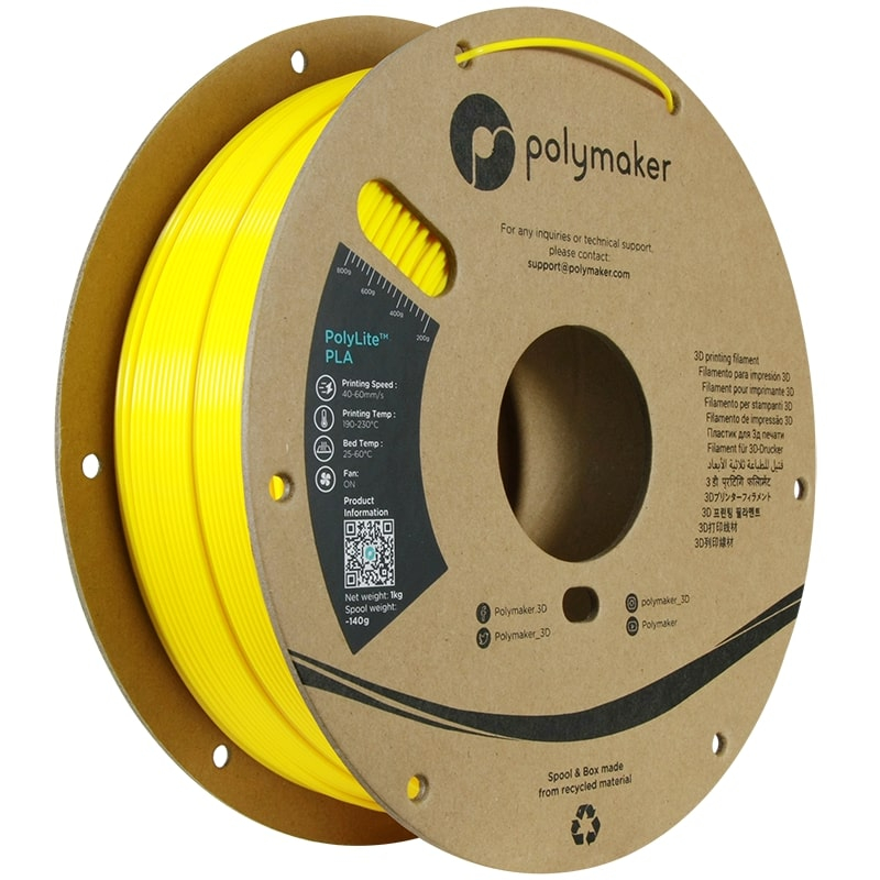 Polylite Silk PLA Jaune - 1.75mm - 1 kg