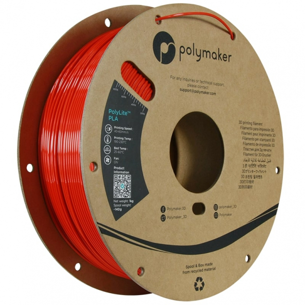 Polylite Silk PLA Red - 1.75mm - 1 kg