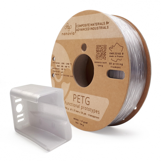 Nanovia PETG Natural (Transparent) - 1.75 mm - 750g