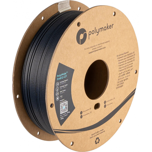 PolyMide PA612-CF Black - 1.75mm - 500 g