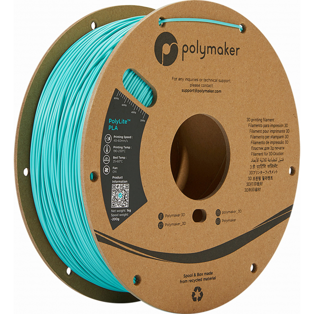 PolyLite PLA Polymaker Teal (Duck-blue) - 1.75mm - 1 kg