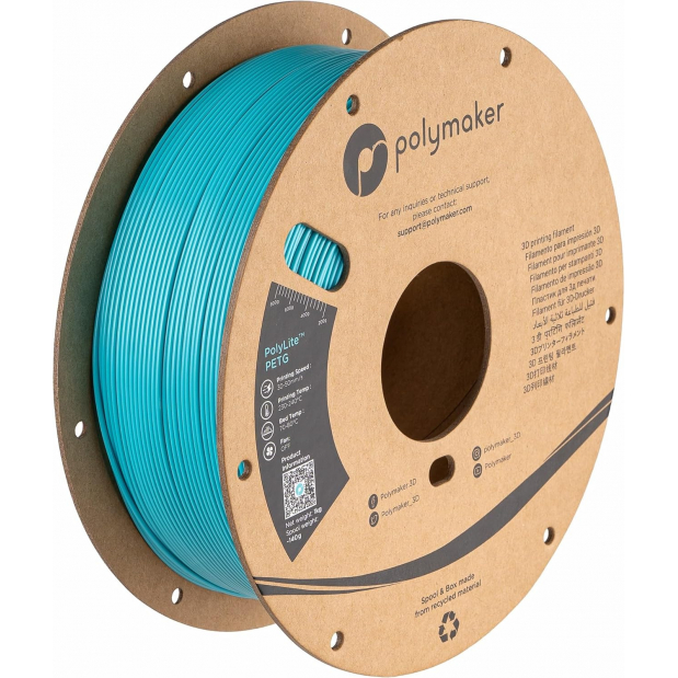 PolyLite PETG Blue / Duck green (Polymaker Teal) - 1.75mm - 1 kg