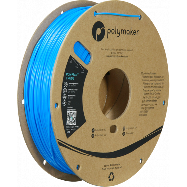 PolyFlex TPU-95A Blue - 1.75mm - 750 g