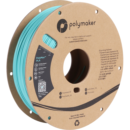 PolyMax Tough PLA Polymaker Teal (Duck Blue Green) - 1.75mm - 750 g