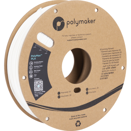 PolyMax Tough PLA White - 1.75mm - 750 g