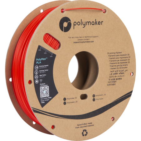 PolyMax Tough PLA Red - 1.75mm - 750 g