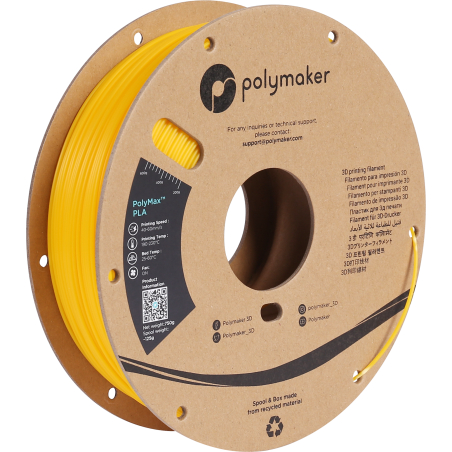 PolyMax Tough PLA Yellow - 1.75mm - 750 g