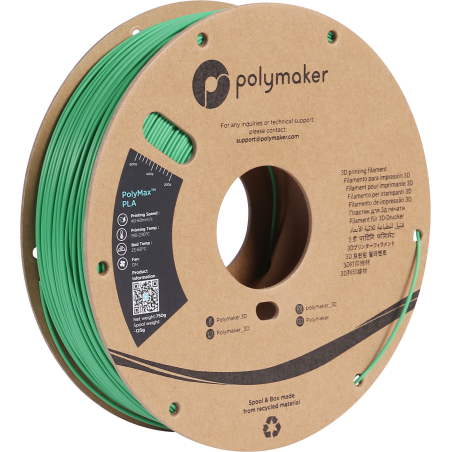 PolyMax Tough PLA Green - 1.75mm - 750 g