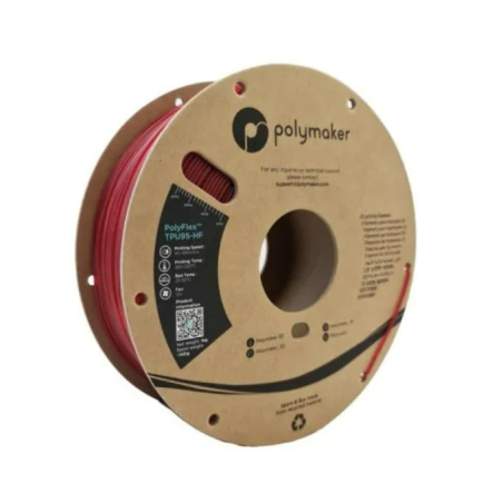 PolyFlex TPU-95A High Speed Translucent Red- 1.75mm - 1 kg