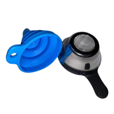 Silicone funnel and filter for 3D resin